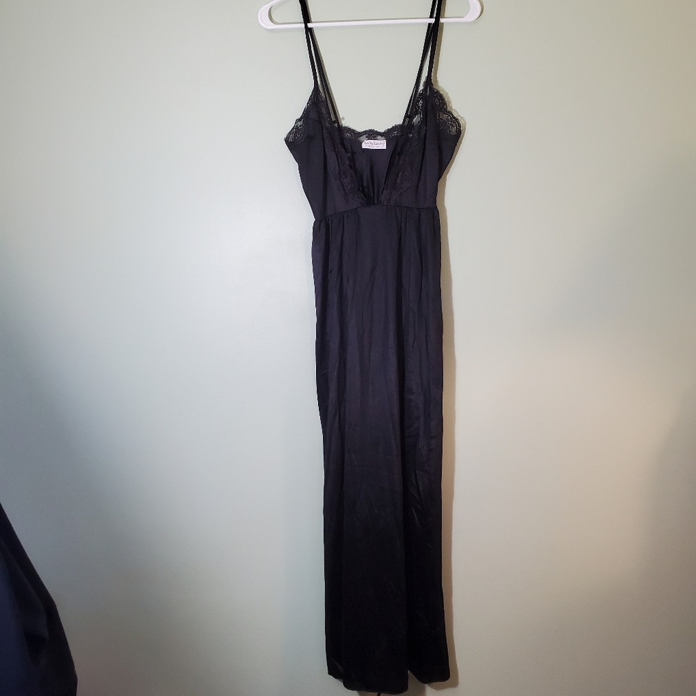 Vtg 70's Diane Von Furstenberg Lingerie Black Re-7